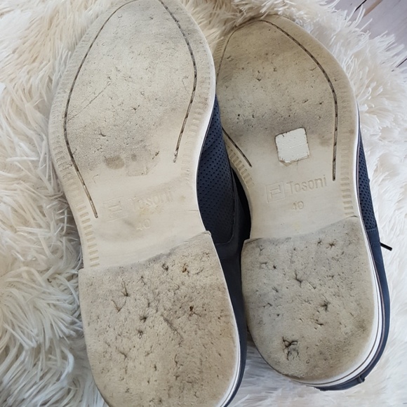 TOSONI blue suede oxfords - Picture 8 of 8